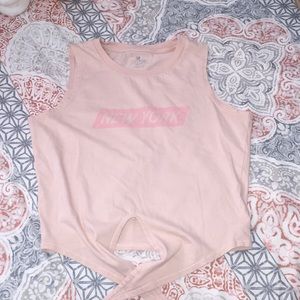 light pink muscle tank